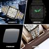 Binbang watch multi-functional small three-pin watch men's business steel belt quartz watch fashion three-eye six-pin watch