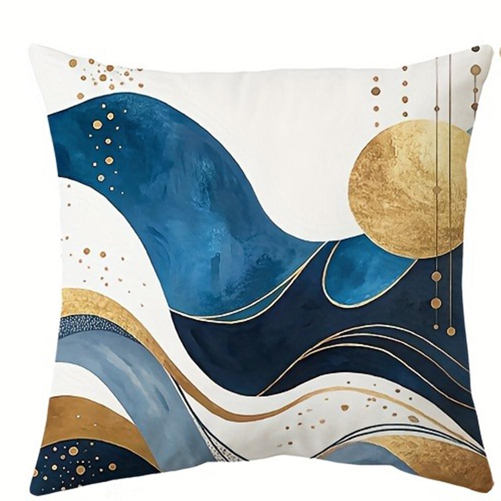 Modern Geometric Abstract Pillow CoversLiving Room Sofa Cushion Cover, Soft and Comfortable, Bedroom Room Decoration