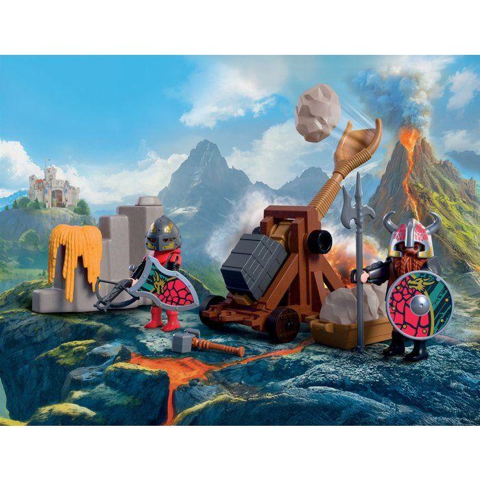 PLAYMOBIL 72117 Catapulte des Chevaliers du Dragon, Adventure les chevaliers, 43 pieces, des 4 ans