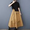 Spring Women's Irregular Patchwork Skirt