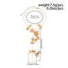 Ingemark Kpop Flower Petal Long Tassel  Chest Chain Necklace for Women Trend 2025 Wedding Bridal Sexy Choker Neck Jewelry Gift