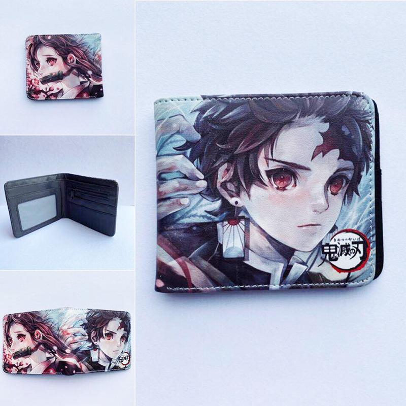 Japan cartoon comics Demon Slayer Short Wallet Cartoon Print Student Coin Purse 0022