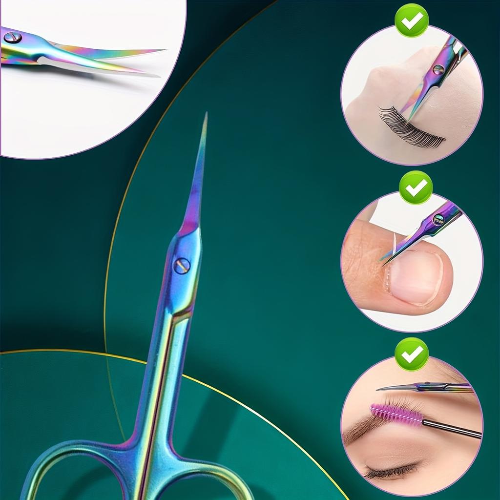 Professional Stainless Steel Cuticle Scissors and Beauty Scissors Nail Cuticle Trimmer Cuticle Cutter1pc Pointed Curved Blade