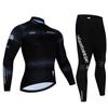 Tour De Italy D'ITALIA Cycling Jersey Set Premium Anti-UV Long Sleeve Downhill Cycling Suit Autumn Quick-Dry Pro Racing Uniform