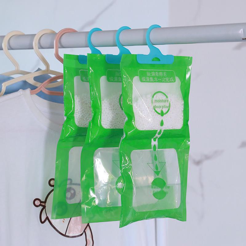 Hanging Moisture Absorption Bag for Home and Dorm - Dehumidifying, Mildew-Proof Wardrobe Solution