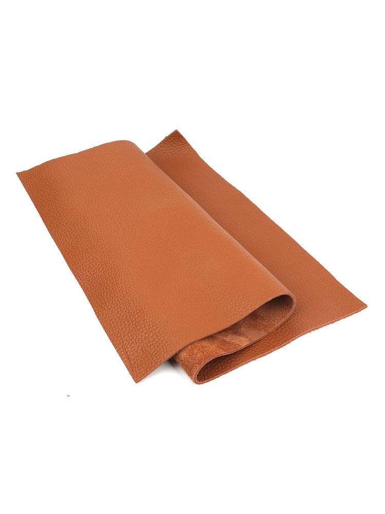 3.5mm thick head layer cowhide leather material, real leather fabric, soft bag, sofa cushion, cooling mat mattress, brown leathe