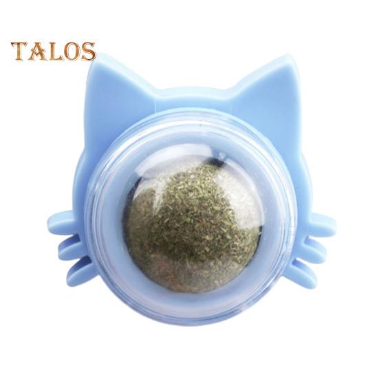 Catnip Ball Edible Catnip Ball Toy Safe Healthy Kitten Chew Teeth Cleaning Dental Toy Wall Treats Cat Lick Ball Toy for Indoor Cats