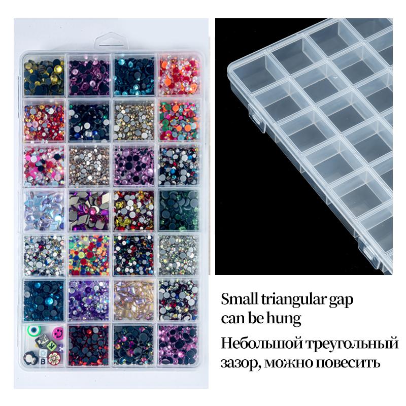 Plastic Organizer Storage Box  Container Jewelry Box with Adjustable Dividers for Beads Art DIY Crafts Jewelry Fishing Tackles