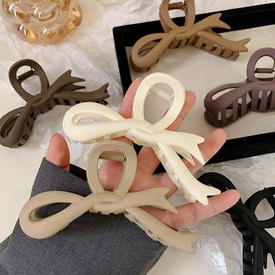 Farbverlauf Schleife Krallenclip Schleife Haarknoten Hai-Clip Haarspange Stil Fortgeschritten Vielseitig Hinterkopf Löffel Haarschmuck Kopfbedeckung