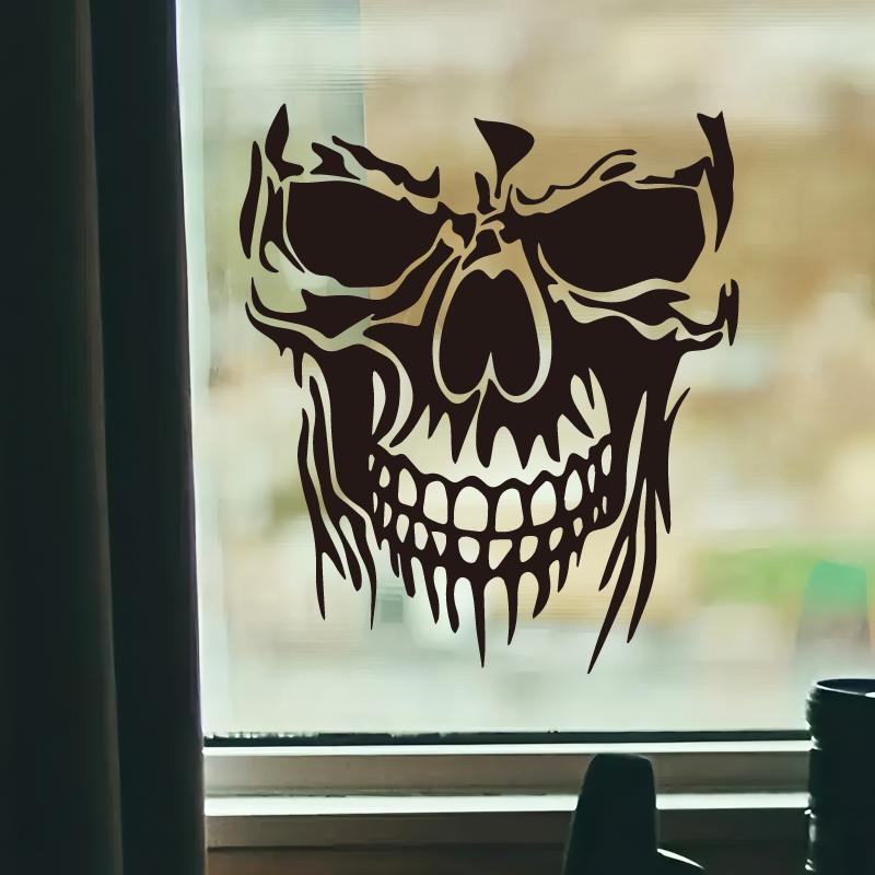 Evil Fanged Skull Creative&funny Stickers for Cartoon Fans&lover,high Quality for Car Trucks Motorcycles &laptops