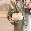 New PU solid color women's handbag shoulder bag fashion popular improve temperament quality excellent  spring/summer fashion