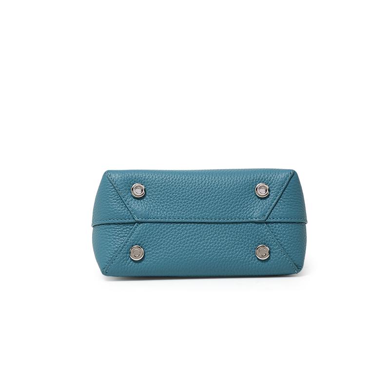 High end fashion genuine leather women's handbag, simple and elegant single shoulder crossbody bag