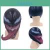 Hoogwaardig latex Venom cosplaymasker, realistisch horror-superheldenmasker uit Marvel Comics.