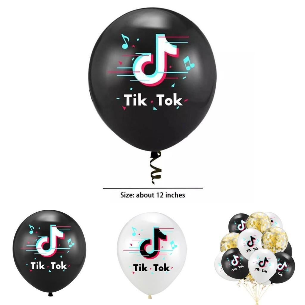 Eye-catching Tiktok Theme Latex Balloon For Vibrant Birthday Party Decor Supplies