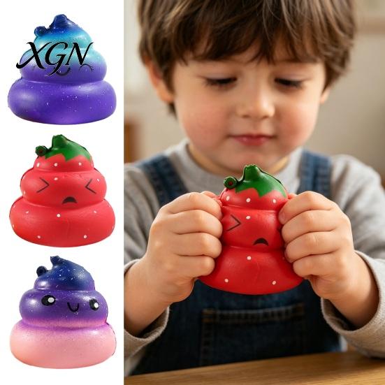 Relaxation Squeeze Toy Novelty Poop Stress Ball Sensory Fidget Funny Shaped Kids And Adult Reliever Soft Slow Rise Prank for Adults Relief