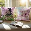 I Want To Eat Your Pancreas Pillow Case Anti-dustmite Pillowcase Invisible Zipper Silky Short Plush Sofa Cushion Cover