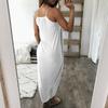 Elegant Plus Size Women Summer Maxi Dress With Sleeveless High Waist Design