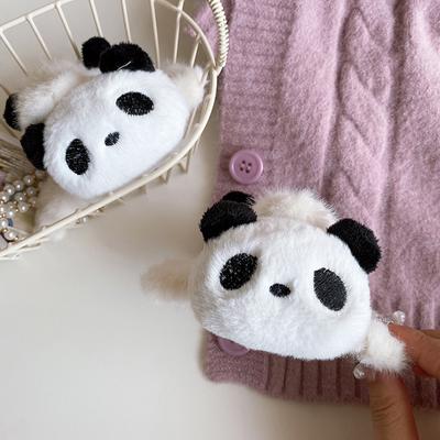 Bebek Peluş Panda Saç Pençesi Akrilik Kore Tarzı Hayvan Köpekbalığı Klipsi At Kuyruğu Tutucu Geometrik Kış Çapraz Saç Klipsi