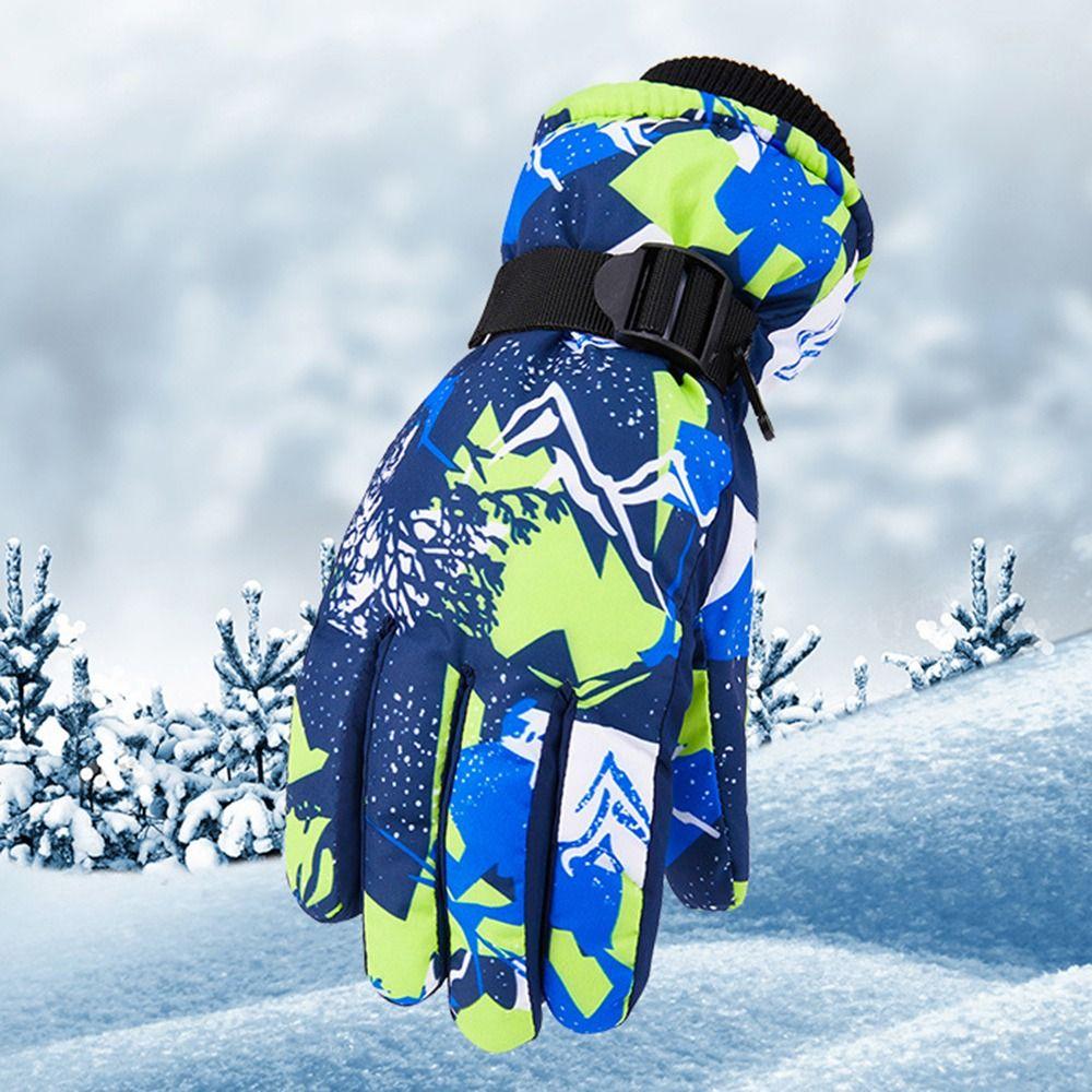 Warm Children Ski Gloves Waterproof Kids Winter Mittens Cute Snow Gloves  Snow Snowboard