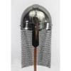 Medieval Viking Nasal Armor Helmet Steel w/Chainmail Hand Forged Sca Halloween