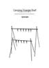 Mountain Fun Outdoor Folding Tripod Rack: Pot, Lamp & Storage Holder