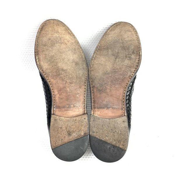 Vintage 80s-90s Mezlan Spain Tassel Loafers Moccasin Black 8.5 26.5-27.0(USED)