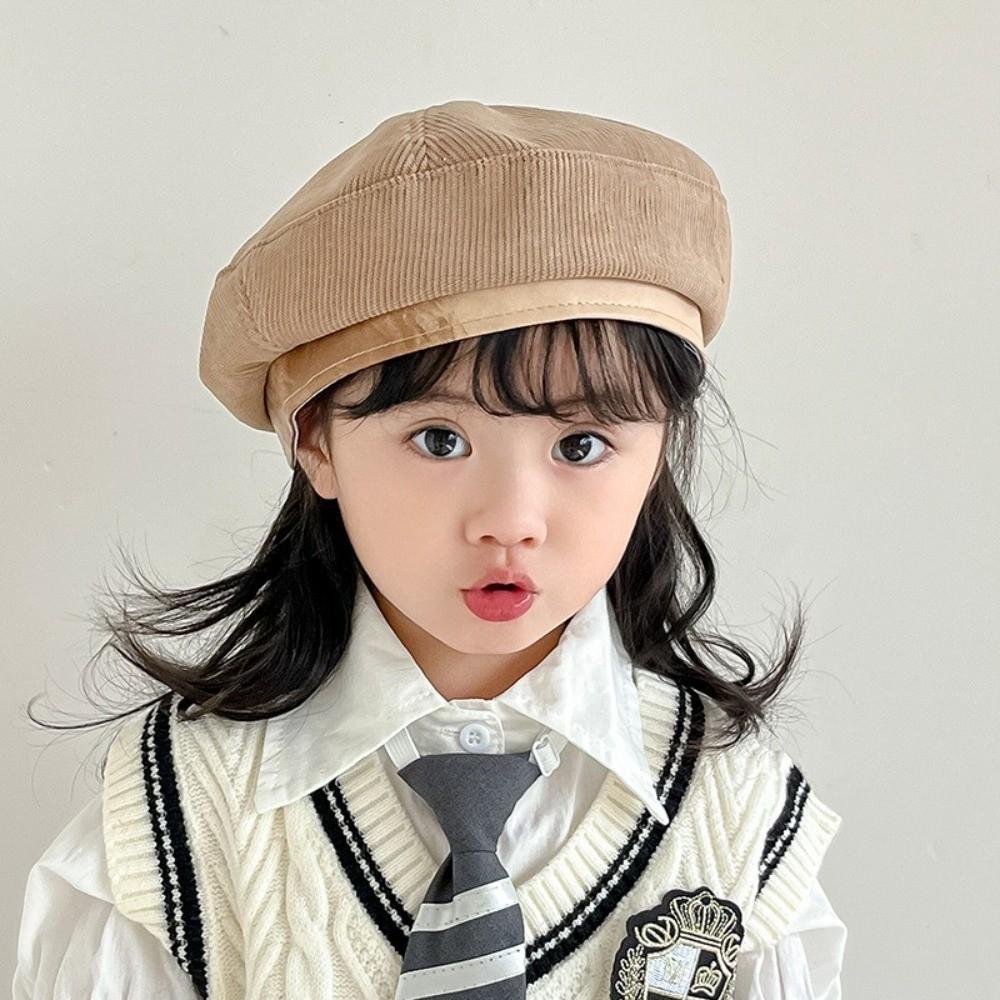 Korean Baby Beret Spring Autumn Painter Hats Retro Beanies Cap  2-6year