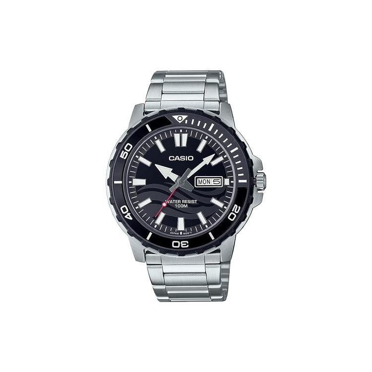 CASIO Unisex Black Watch MTD-125D-1A1VDF Black Dial