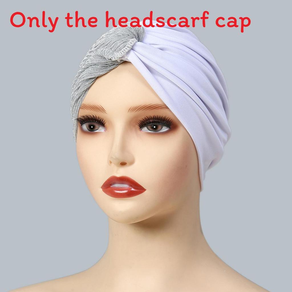 Тюрбан без козырька для комфорта в любое время года White