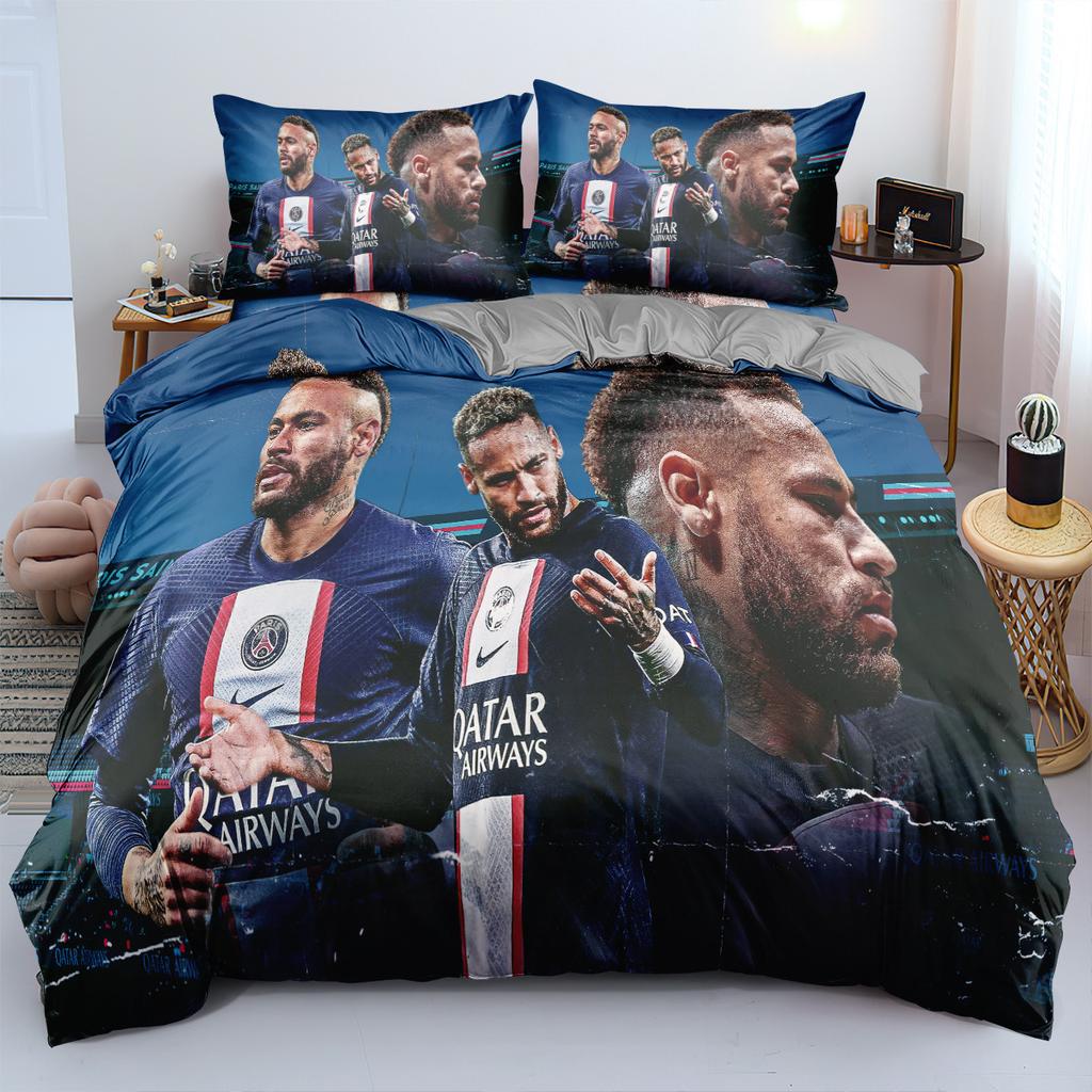 World Cup Star Bedding Three-Piece Set 90-120G Abrasive Cloth 3D Digital Printing