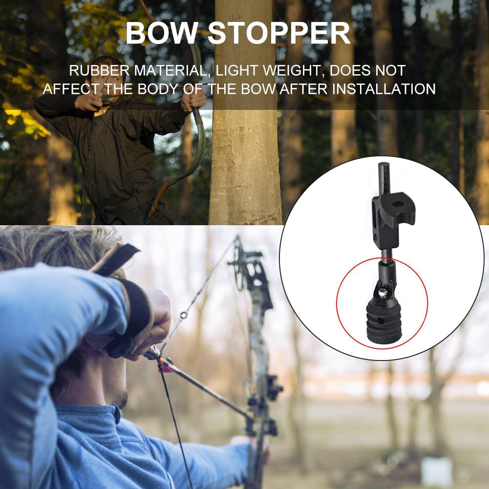 Compound Bow String Suppressor Stopper Ultralight Archery Stabilizer Compound Bow String Suppressor Rubber Hunting Supplies