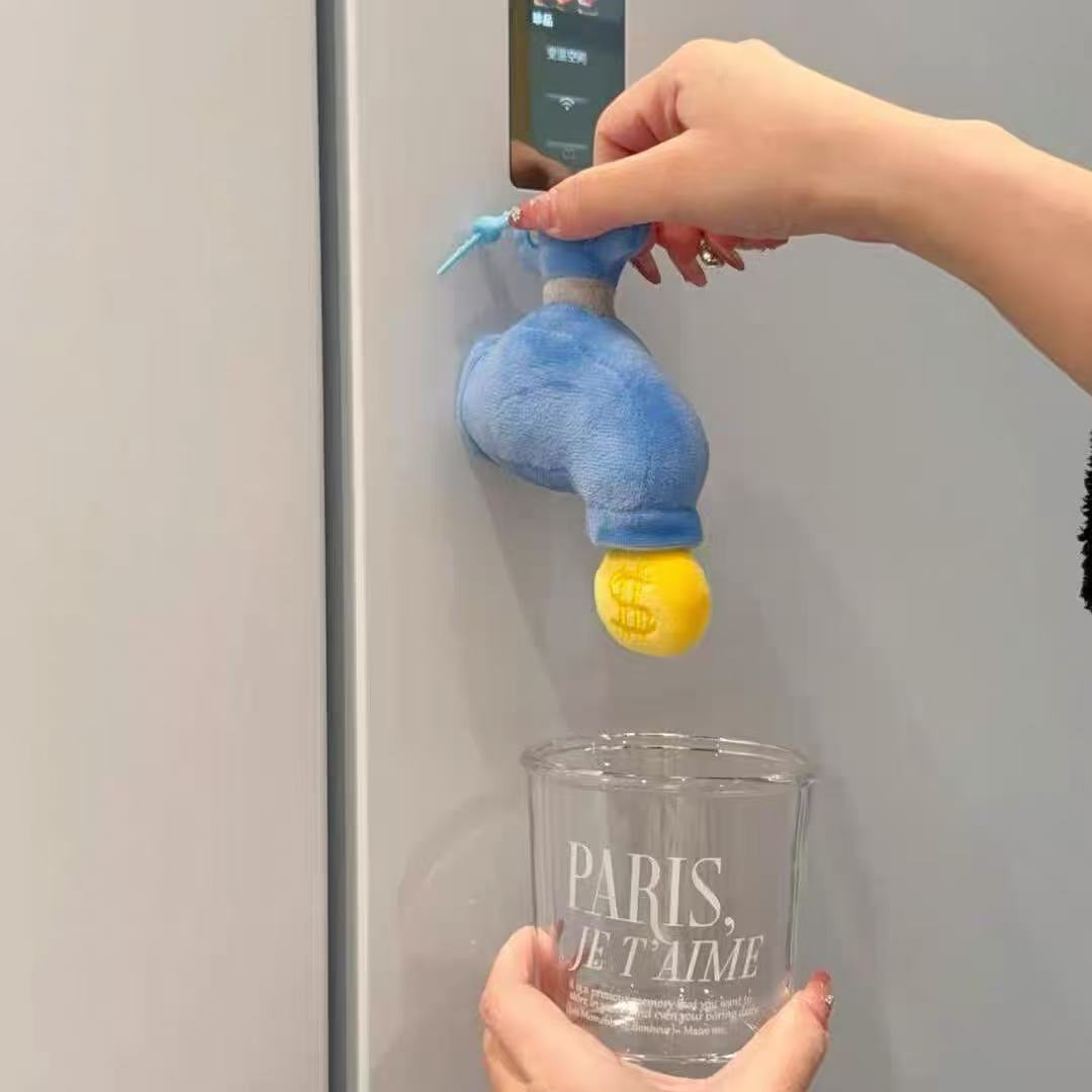 

Магнитные наклейки на холодильник в виде крана, украшение, забавные креативные настенные магнитные украшения