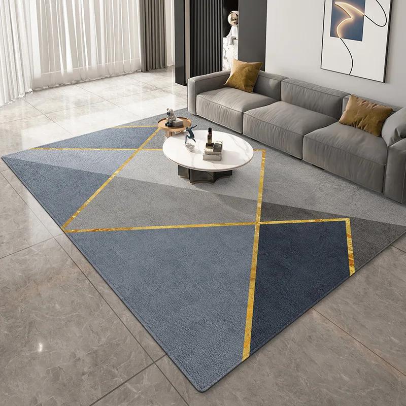 Minimalist Luxury Lint-free Carpet for Living Room Decoration Bedroom Office Easy Clean Rug Large Area Antiskid Soft Floor Mats
