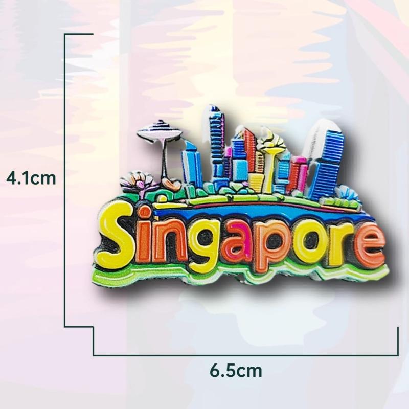 Singapore Refrigerator Stickers Merlion Souvenirs Golden Sand Hotel Fridge Magnets Home Decoration Wedding Gifts