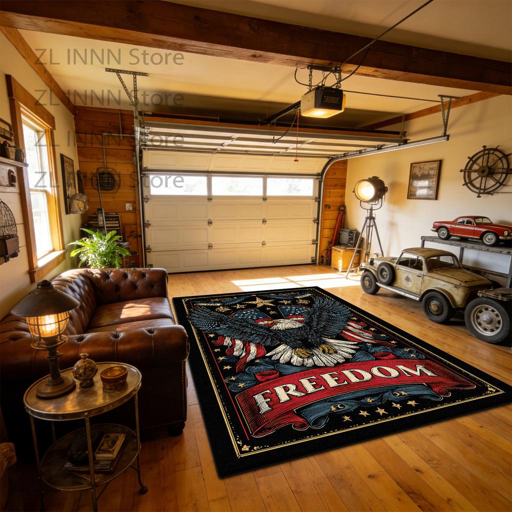 250th American Anniversary Indoor Workshop Carpet Decoration Lounge Sofa Area Non-slip Plush Rug Living Room Short Velvet Mats
