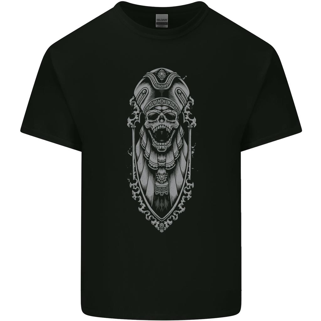 Death Order pharaoh Skull Biker Motorcycle Mens Light Cotton T-Shirt