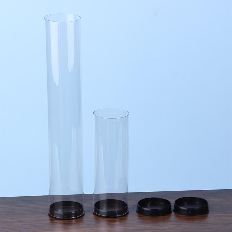 Golf Ball Tube Barrel Pc Transparent Round Plastic Packaging Box 45Mm Diameter Golfs Case With Cover Portable Golfs Container