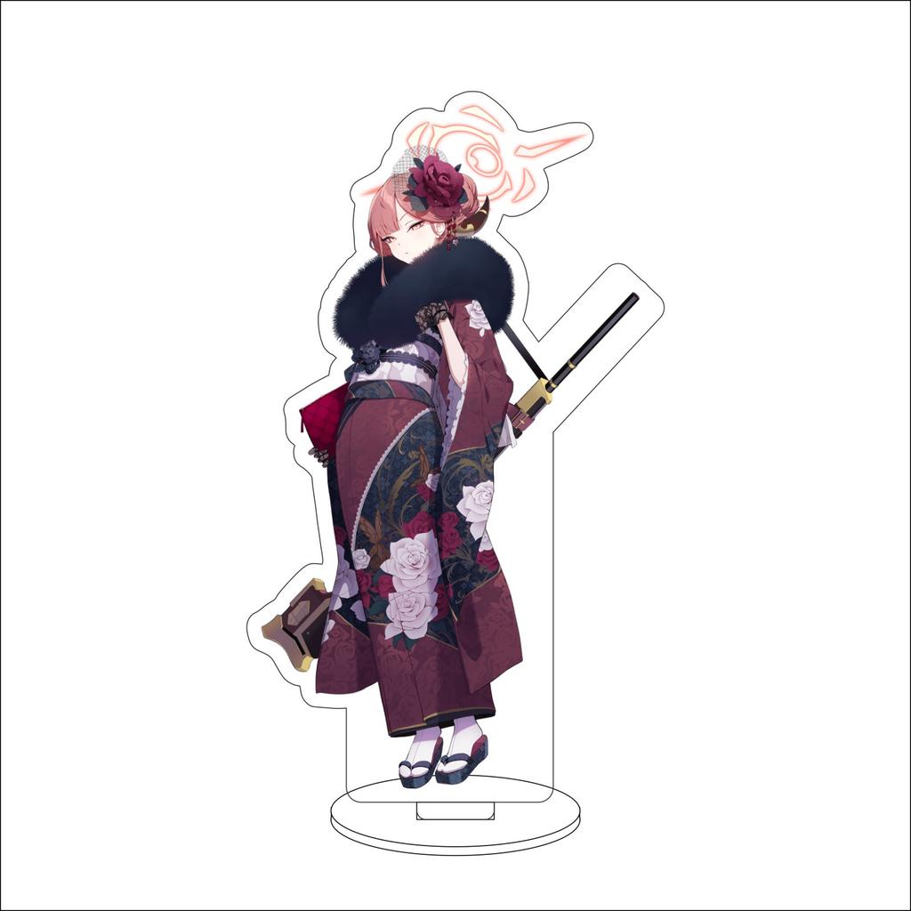 16CM Anime Blue Archive The Animation  Cosplay Acrylic Stand Ornaments Okusora Ayane Sorasaki Hina Figure Stand Halloween Gifts