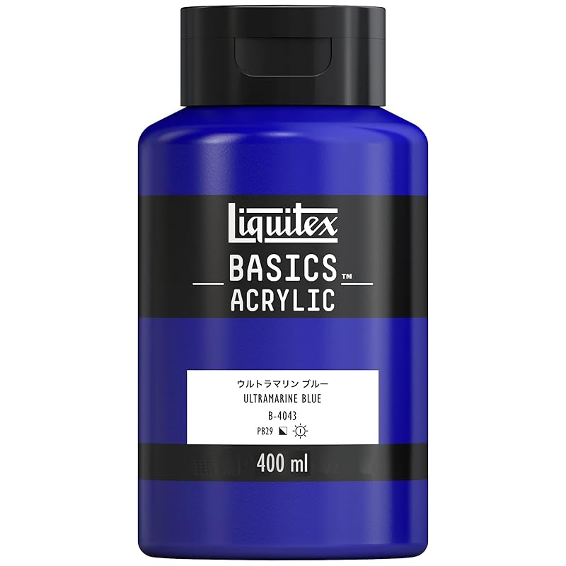 

liquitex acrylic paints basics ultramarine blue B-043 400ml