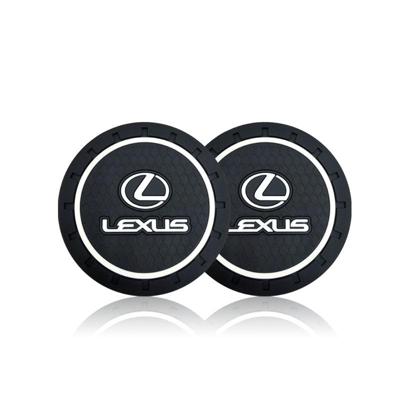 Car Anti Slip Coaster Anti-noise Water Cup Pad Cushion Car Styling For Lexus ES RX NX LS UX LM LX GX LC RZ IS CT GS RC HS SC LBX