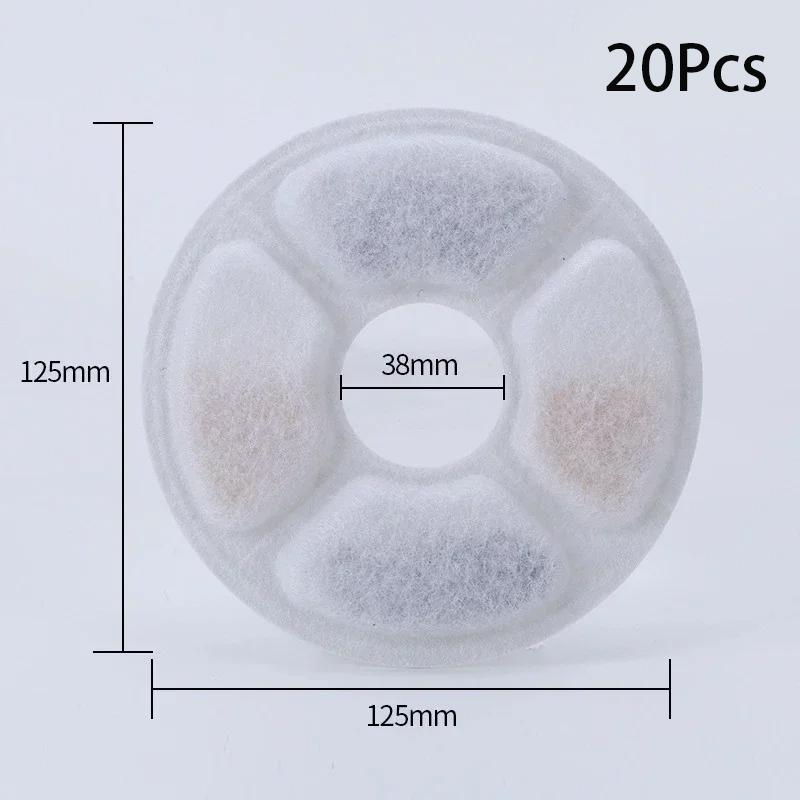 6/12Pcs Replacement Activated Carbon Filter for Cat Water Drinking Fountain Replaced Filters Flower for Pet Dog Round Fountain