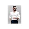 Indoprimo Men' Solid Regular Fit Shirt (If1 9D2Z White