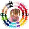 Double Fur Ball Hair Rope Set High Elasticity Hair Bands New Hair Scrunchies  For Kids Girls