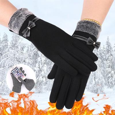 Gants d'hiver à écran tactile pour femmes, gants chauds d'automne, mitaines de poignet, gants de conduite de Ski, gants coupe-vent, gants tactiques de moto, gants en fourrure
