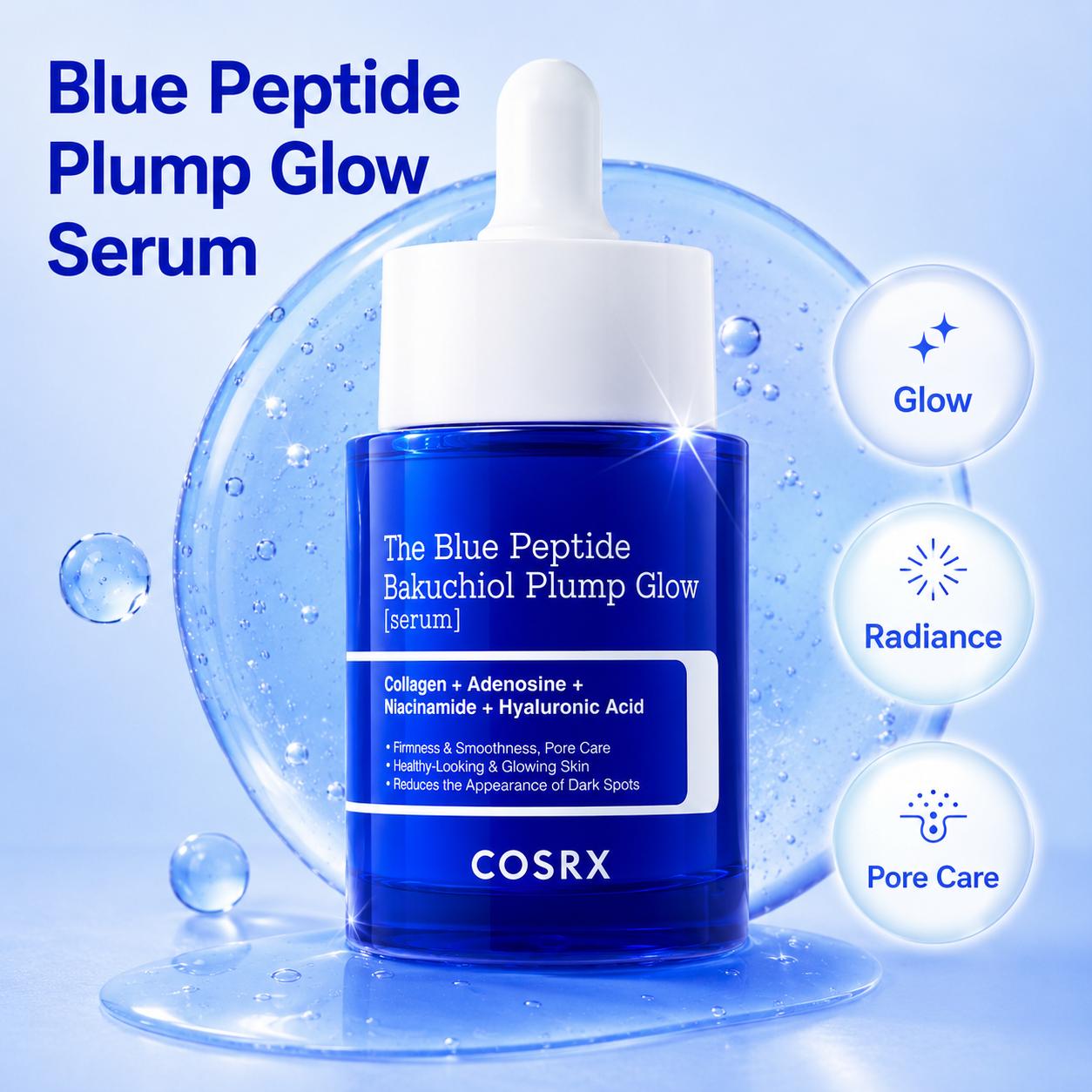 Das Blue Peptide Bakuchiol Plump Glow Serum 50ml blue