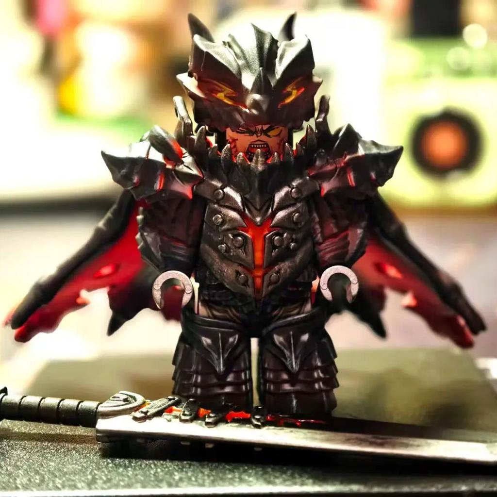 Non-Toxic World Of Warcraft Wow Building Blocks Lich King Mini Action Figure Toys Berserk Guts Gus Building Block Figure Holiday Gift