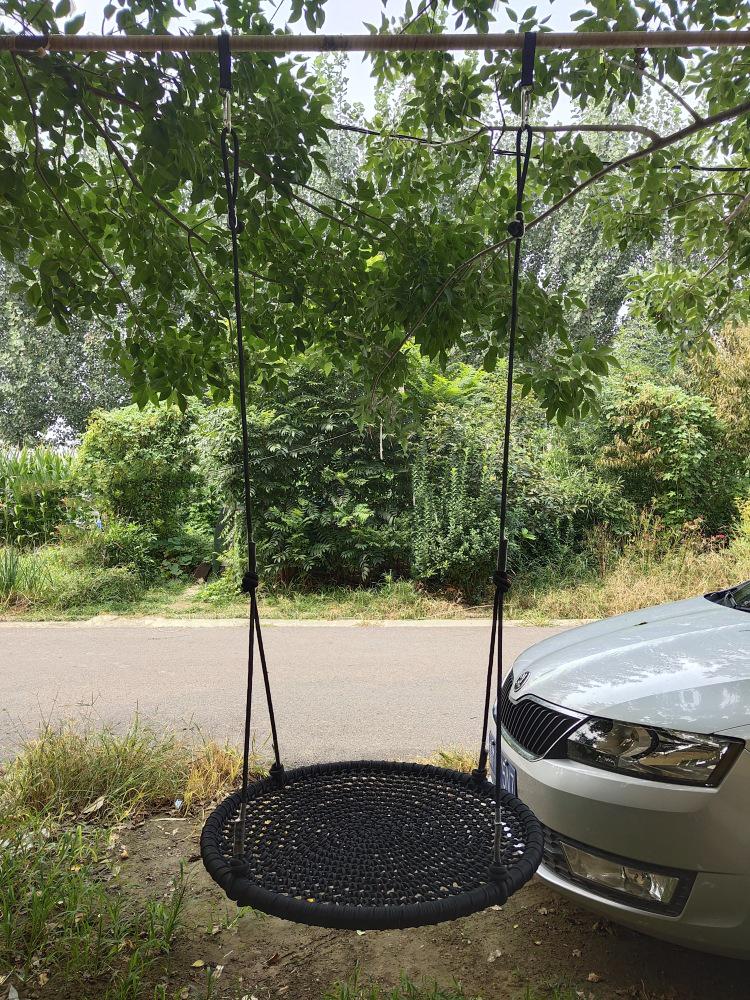 Children's Outdoor Round Bird's Nest Swing - Multi-person Playground Courtyard Swing