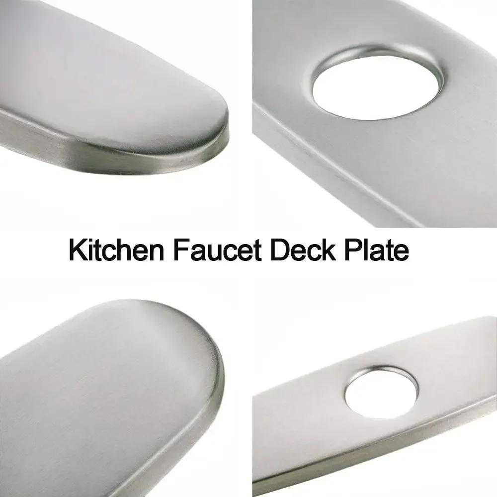 Sink Sink Base Decorative Panel Bathroom Faucet Escutcheon Plate Tap Cover Deck Plate Faucet Plate Hole Cover Faucet Deck Plate