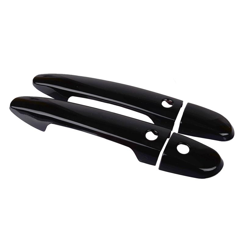 Copribracciolo Maniglia Porta Laterale con Foro Chiave Smart Nero Lucido Adatto per Mazda CX-5 SUV 2013-2017 2018