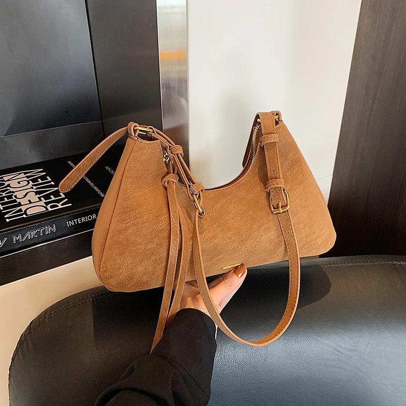 Hot Trendy Solid Pu Zipper Large Capacity Sense of Luxury Handbags 2026 Hot Sale Stylish Design Square Shoulder Bags for Women